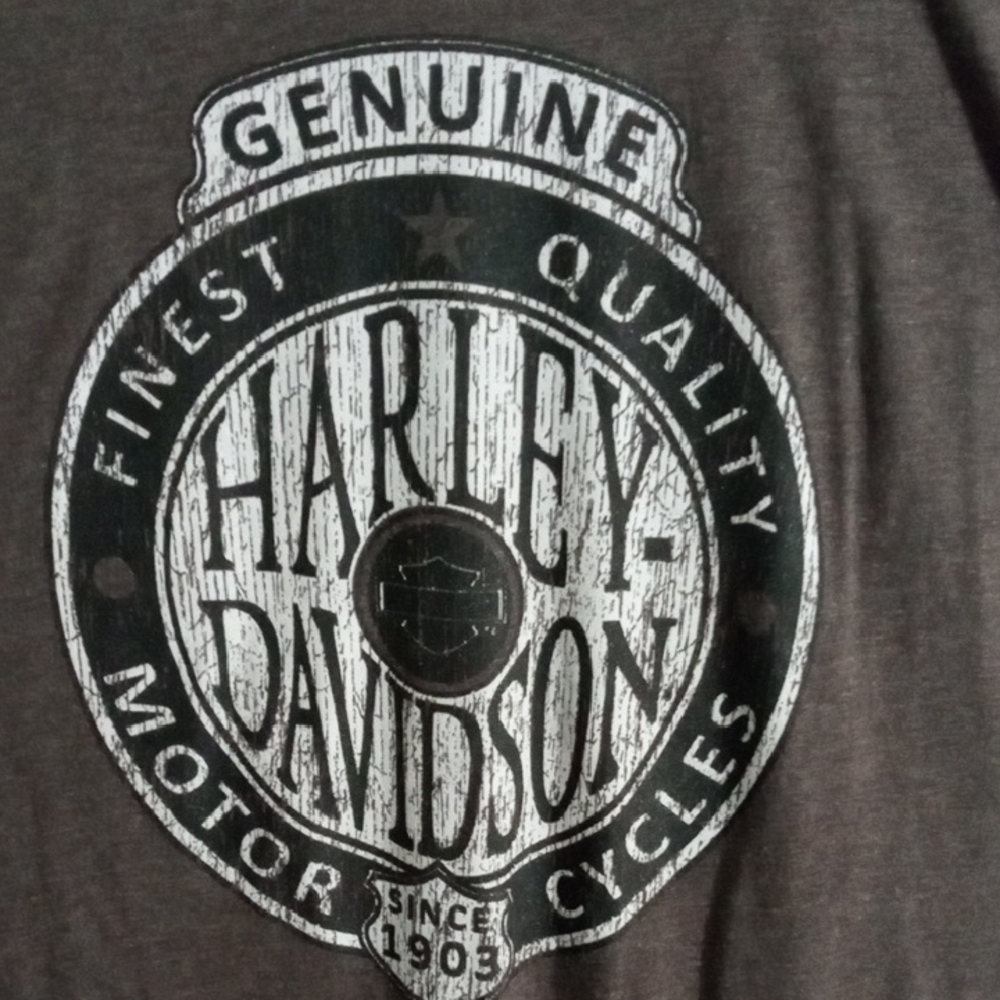 Harley-Davidson Gray Short Sleeve Tee Men’s Large